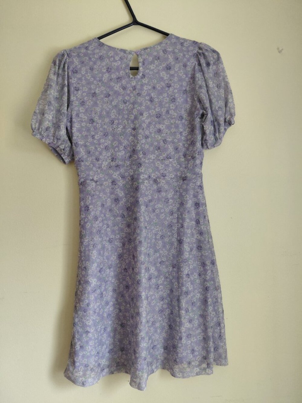Summer Floral Mini Light Purple Dress - Picture 2 of 7